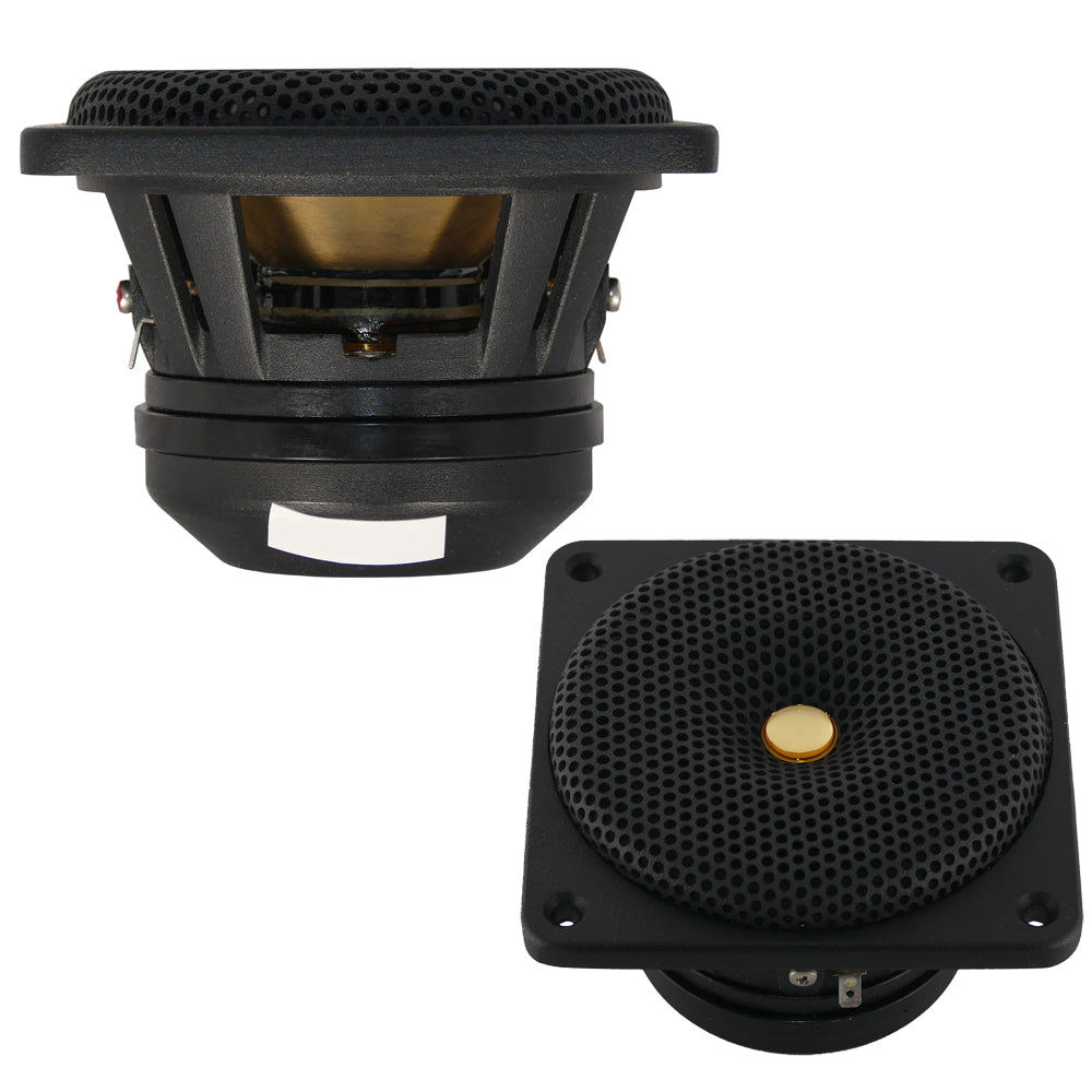 DC GOLD AUDIO N4C 4" Classic Series Speaker - 4 OHM - (Pair) Black [N4C BLACK 4 OHM]