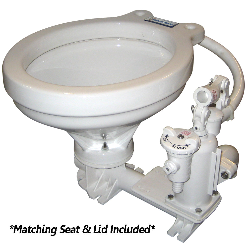 Raritan Hi-Boy Manual Toilet - White - Household Style [PHHBII]