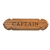 Whitecap Teak "CAPTAIN" Name Plate [62670]