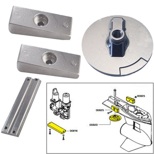 Tecnoseal Anode Kit w/Hardware - Mercury Verado 4 - Aluminum [20814AL]