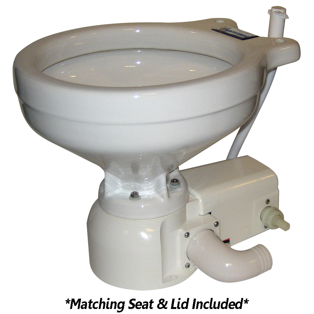 Raritan Sea Era Toilet - Household Style - Freshwater Solenoid - Straight  90 Discharge - Smart Toilet Control - 12v [162HF012]