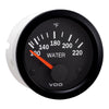 VDO Vision Black 220 DegreeF Water Temperature Gauge - Use with US Sender - 12V [310-104]