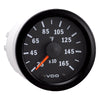 VDO Vision Black 1600 DegreeF Pyrometer with Sender & Harness - 12V [310-153]