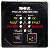 Xintex Propane Fume Detector & Alarm w/2 Plastic Sensors & Solenoid Valve - Square Black Bezel Display [P-2BS-R]