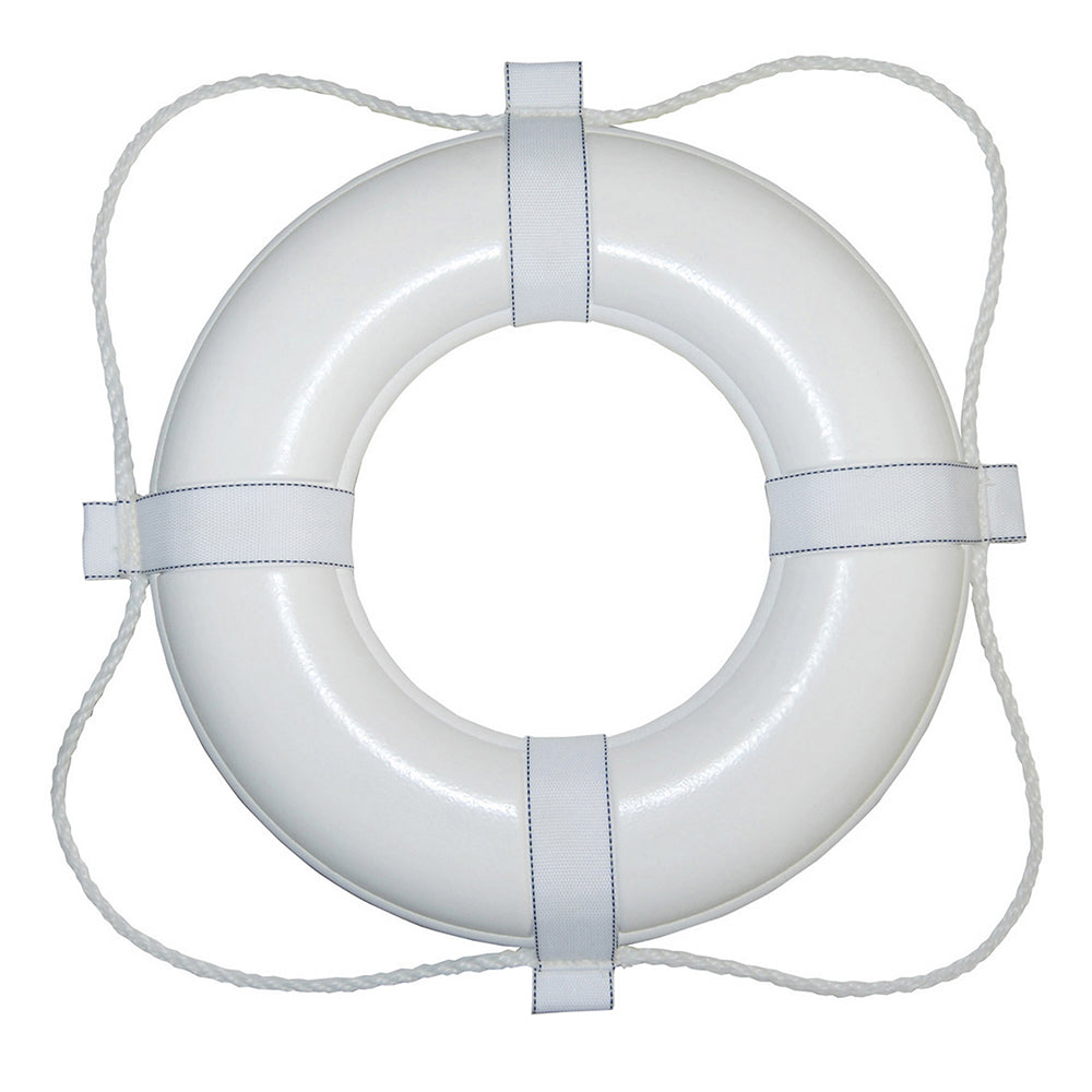 Taylor Made Foam Ring Buoy - 24" - White w/White Rope [361]