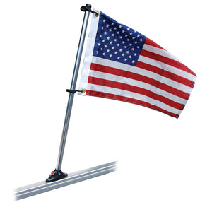 Taylor Made Pontoon 30" Flag Pole Mount & 16" x 24" US Flag [922]
