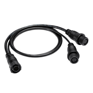 Humminbird 14 M SILR Y - SOLIX/APEX Side Imaging  2D Splitter Dual Side Image Adapter Cable - 30" [720112-1]