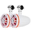 DS18 X Series HYDRO 6.5" 2-Way Wakeboard Pod Tower Speakers w/1" Compression Driver  RGB LED Lights - 450W - White [NXL-X6TPNEO/WH]