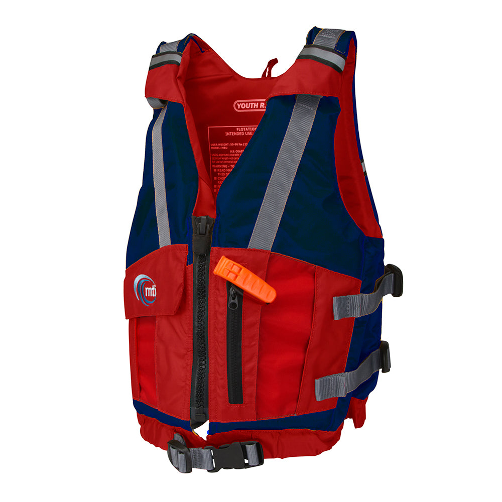 MTI Youth Reflex Life Jacket - Blue/Red - 50-90lbs [MV703C-854]
