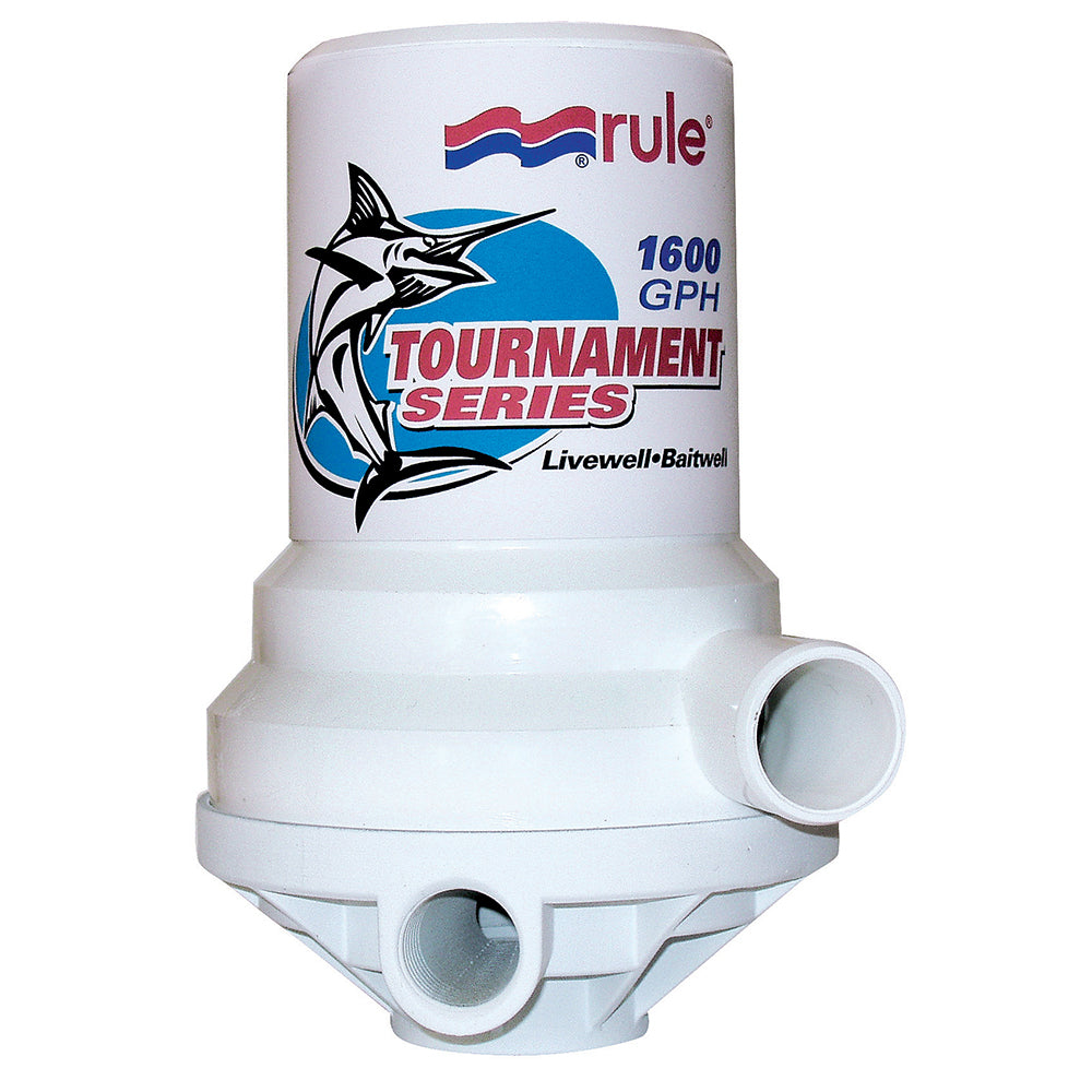 Rule Tournament Series 1600 GPH Livewell Pump Dual Port [209FDP]