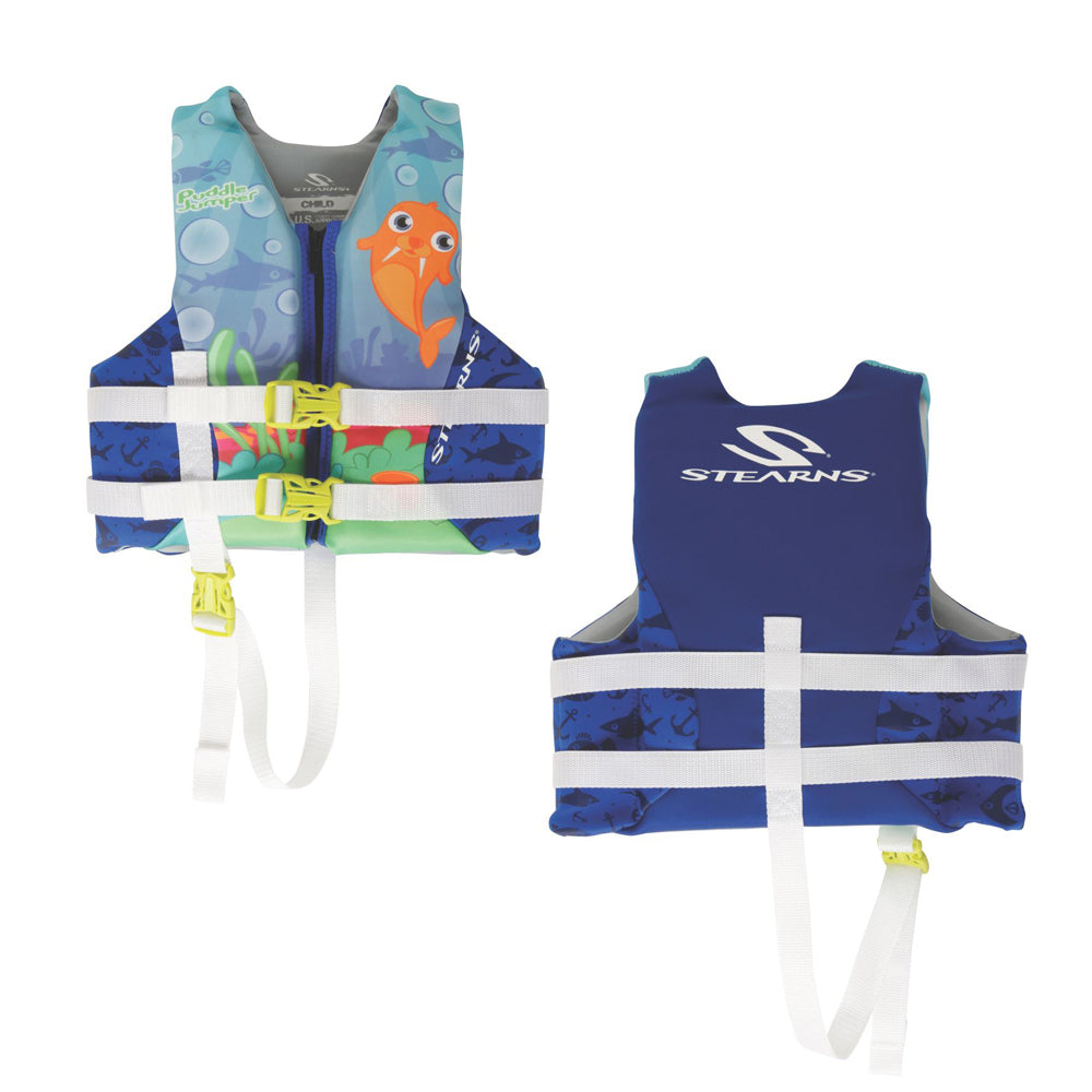 Puddle Jumper Child Hydroprene Life Vest - Blue Walrus - 30-50lbs [2000037923]